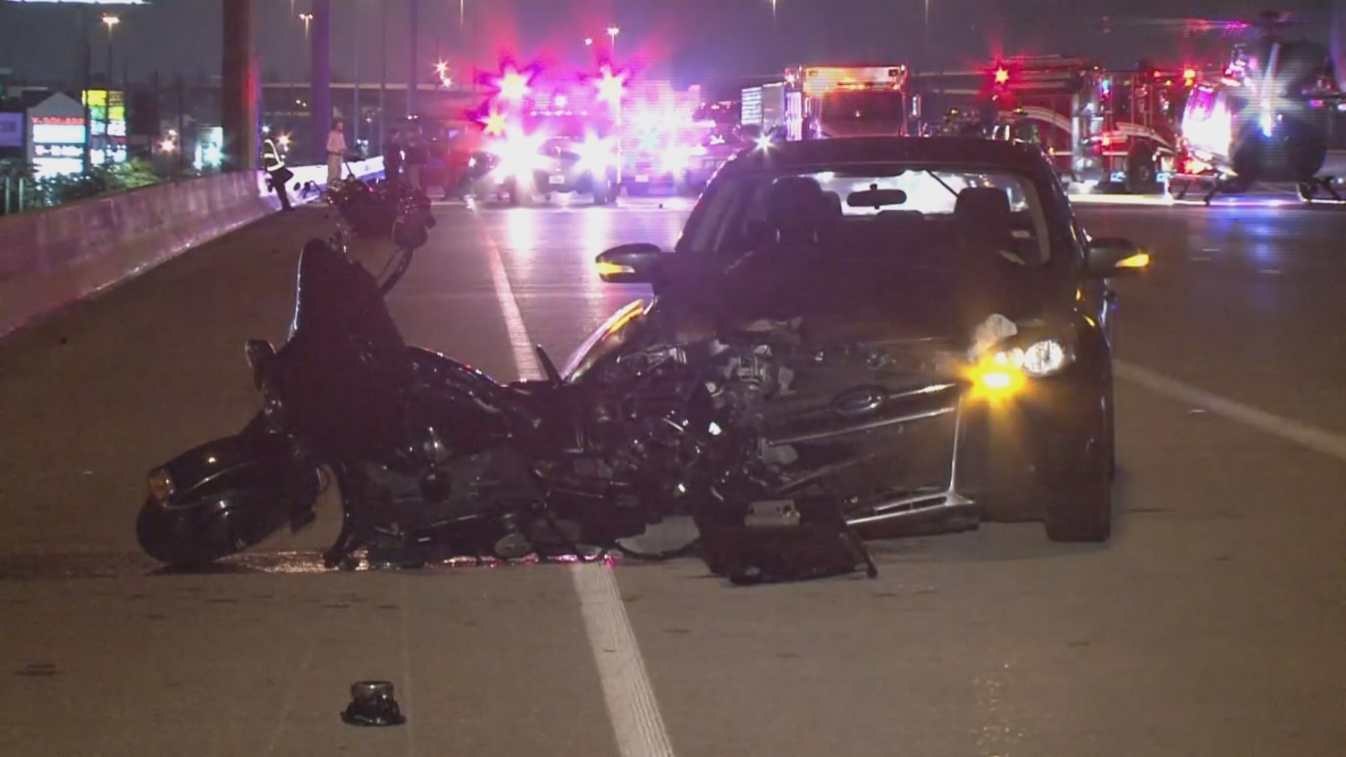 Life Flight responds to motorcycle crash on Southwest Freeway